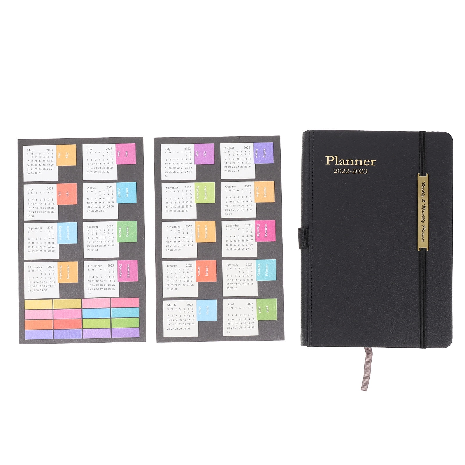 Work Notepad Books Notebook 2022 Daily Scheduler Refillable Journal Diary Notebooks Leather Planner Calendar