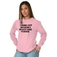 thumbnail image 1 of Work Out Because Really Like Cookies Women Plus Size Long Sleeve Tee Brisco Brands 5X, 1 of 6