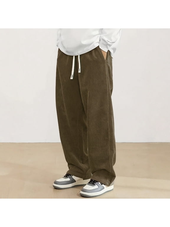 Work Pants for Men Casual Pants for Men with Comfortable Stretch and Pockets Ideal for Everyday Wear and Outdoor Activities Versatile All-Season Trousers for Daily Comfort XL