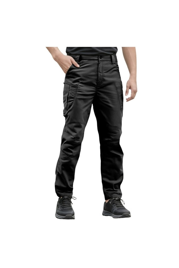 Work Pants For Men Construction Cargo Pants For Men Slim Fit Men's Tactical Pants, Water Resistant Ripstop Cargo Pants, Lightweight Work Hiking Pants, Outdoor Apparel