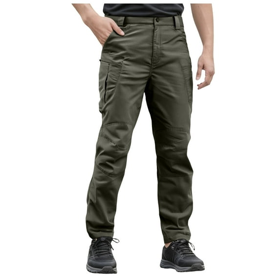Work Pants For Men Construction Cargo Pants For Men Slim Fit Tactical Cargo Pants for Men Outdoor Waterproof Quick Dry Hiking Pants Baggy Ripstop Work Multi Pocket Overalls Pant