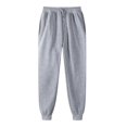 thumbnail image 1 of Work Pants for Women New Womens Solid Color Drawstring Sweatpants Jogger Pants Elastic Waisted Sweatpants Casual Active Workout Running Sports Trousers Linen Trousers for Women Gray L New, 1 of 2