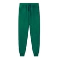 thumbnail image 1 of Work Pants Women Elastic Waist Joggers Sweatpants With Pockets Baggy Drawstring Athletic Gym Sweat Trousers Dressy Casual Dark Green L, 1 of 3