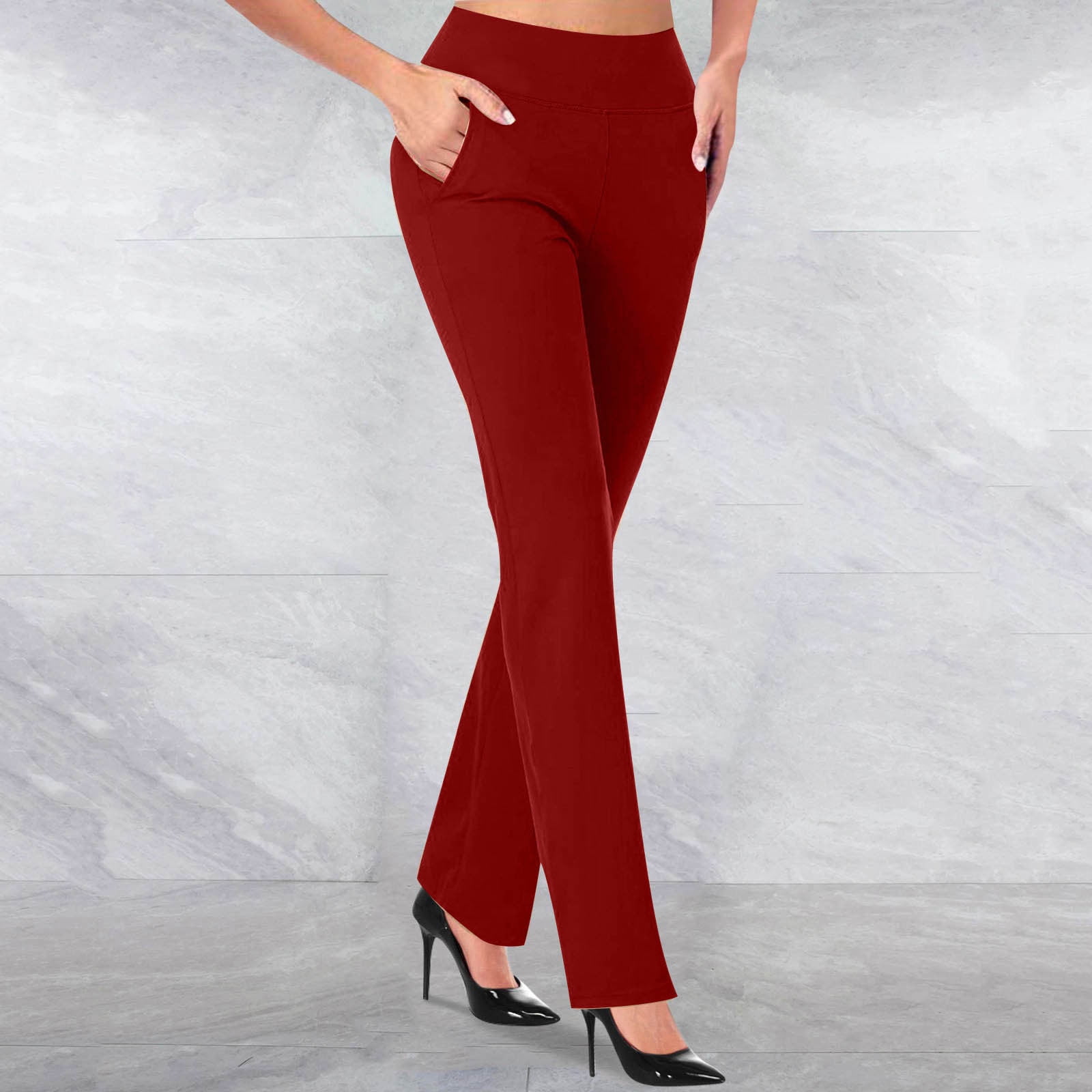 Work Pants for Women Office,Women's Soft Knit Straight Leg Pant,Women's Comfort Classic Bootcut Pant,Women's Stretchy Straight Dress Pants with Pockets Tall Regular for Office Work Business - Walmart.com Work Pants for Women Office,Women's Soft Knit Straight Leg Pant,Women's Comfort Classic Bootcut Pant,Women's Stretchy Straight Dress Pants with Pockets Tall Regular for Office Work Business - Walmart.com