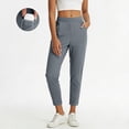 thumbnail image 1 of Work Pants Women Summer Cropped Tapered Leg Slim Fitting Business Casual Trousers Workout Yoga Pants with Pockets, 1 of 9