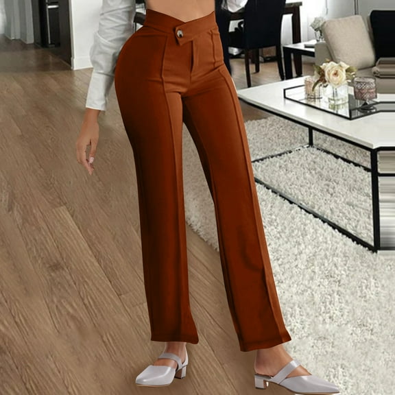 Work Pants Women Wide Leg Pants Wide Leg Pants for Women Trendy 2025 Fall High Waisted Business Casual Outfits Work Pant Trousers, S-2XL