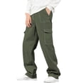 thumbnail image 1 of Work Pants for Men, Men's Cargo Sweatpants Jeans Loose Fit Jogger Pants for Men with Pockets Outdoor Sports Casual Regular Trousers, 1 of 9