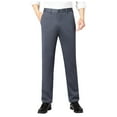 thumbnail image 1 of Work Pants for Men Men's Loose Straight Leg Trousers High Rise Deep Leisure Pant Slacks for Men Light Gray 29, 1 of 4