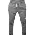 thumbnail image 1 of Work Pants for Men Muscle Fitness Sports Pants Men's Long Pants Slim Fit Running Fitness Pants Heated Pants Solid Color Wash Multi Pocket Pants, 1 of 6