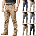 thumbnail image 1 of Work Pants for Men with 10 Pockets Stretch Water Resistant Tactical Cargo Pants Quick Dry Breathable Lightweight Hiking Trousers No Belt, 1 of 7