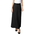 thumbnail image 1 of INSPIRE CHIC Work Pencil Skirt for Women's High Waist Pockets Slip Back Office Midi Bodycon Skirts XS Black, 1 of 6