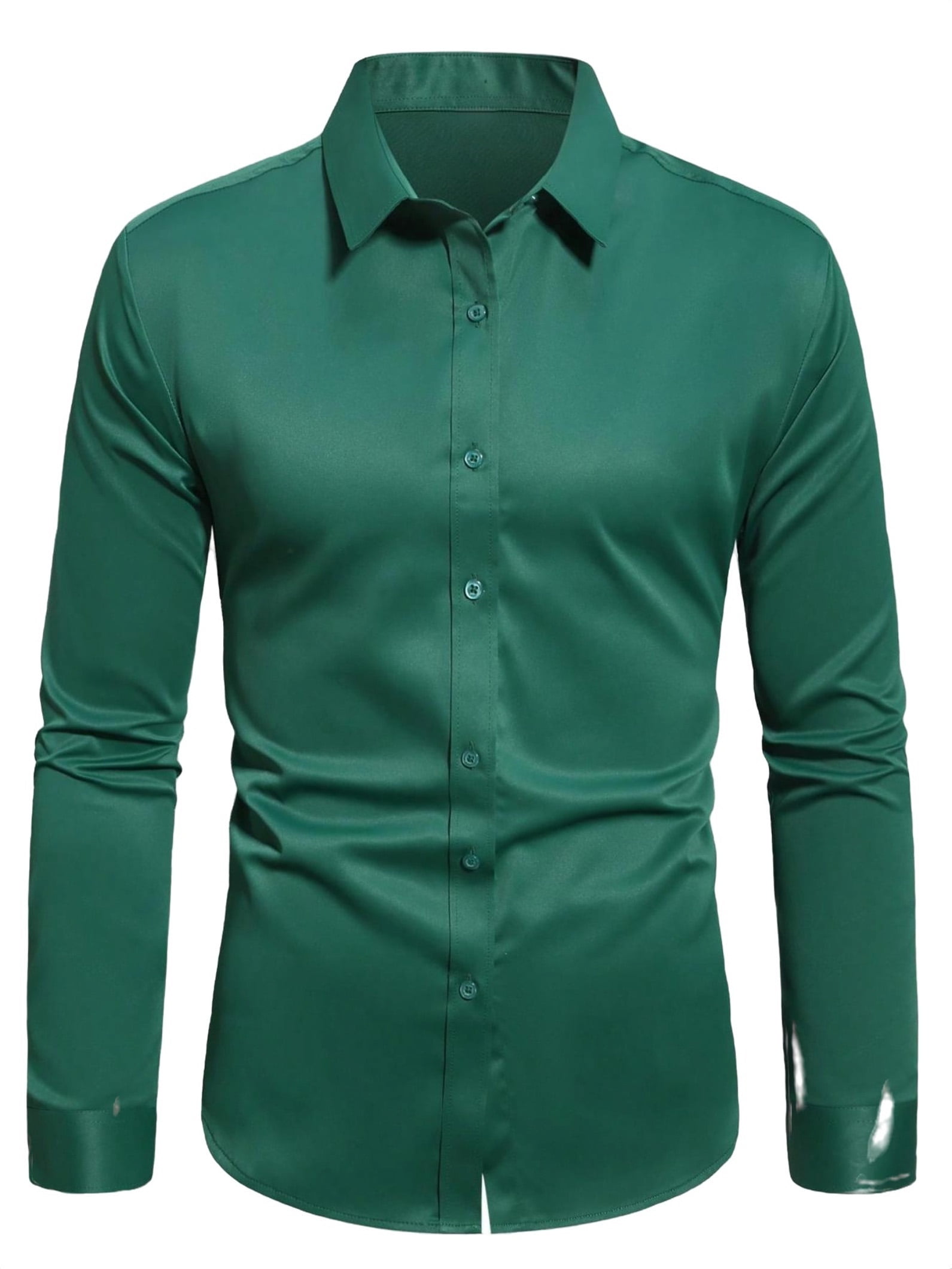 Plain green shirt mens sale