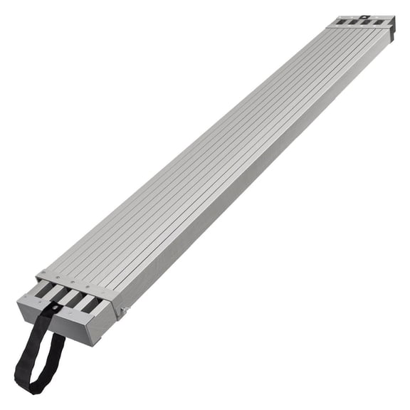 Work Plank, 6-9 ft Telescoping Aluminum Scaffold Plank, 500lbs Capacity, 12.5" Wide Extension Staging Plank, Ladder Accessory