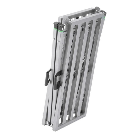 Work Platform - 4 Gear Adjustable Height - Folding Alloy Steel Step Ladder - 880lb Capacity - Portable Scaffolding - Painting & Cleaning