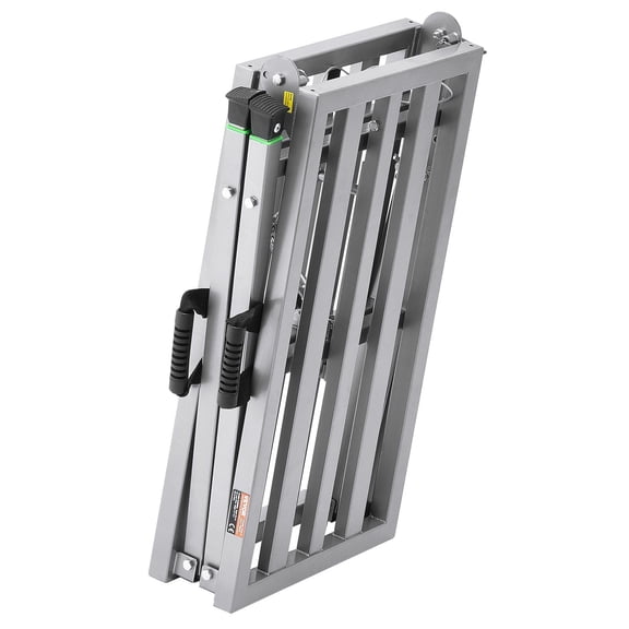 Work Platform, 4 Gear Adjustable Height, Folding Alloy Steel Step Ladder, Portable Scaffolding Platform, 800 lb Load Capacity, Non-Slip Rubber Feet, Drywall Painting Stool, Cleaning & Washing