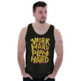 thumbnail image 1 of Work Play Hard Mantra Motto Workout Tank Top T Shirts Men Women Brisco Brands S, 1 of 6
