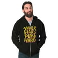 thumbnail image 1 of Work Play Hard Mantra Motto Workout Zip Up Hoodie Men's Women's Brisco Brands S, 1 of 6