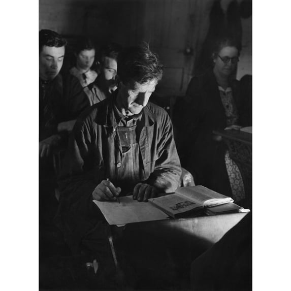 Work Projects Administration Adult Education Class History (24 x 36)