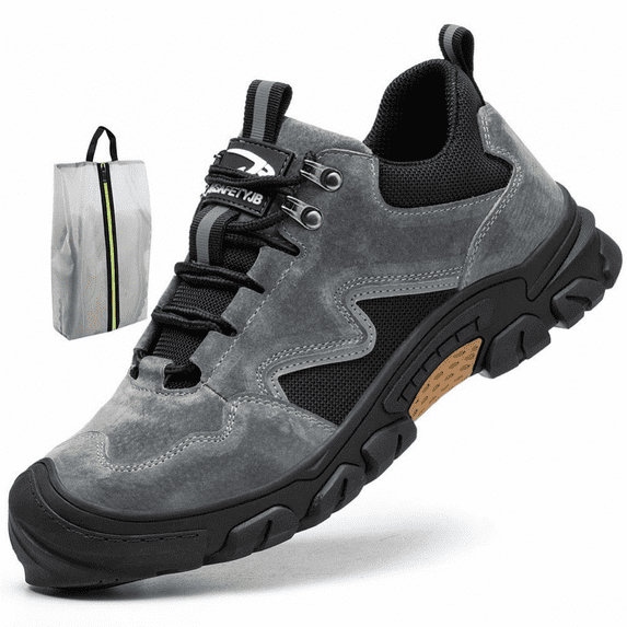 Work Safety Trainers Lightweight Shoes Men Welding Boots Men's Work Utility Footwear, Comfortable Construction Boots