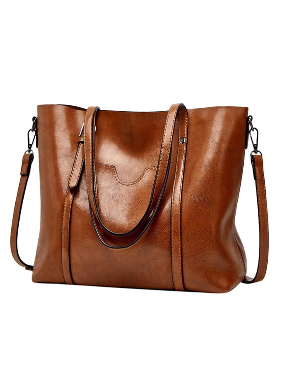 Work Satchel Vegan Leather Shoulder Bags Teacher Tote Bag Handbags For Women Large Designer Ladies Bag Pocket Purse Leather