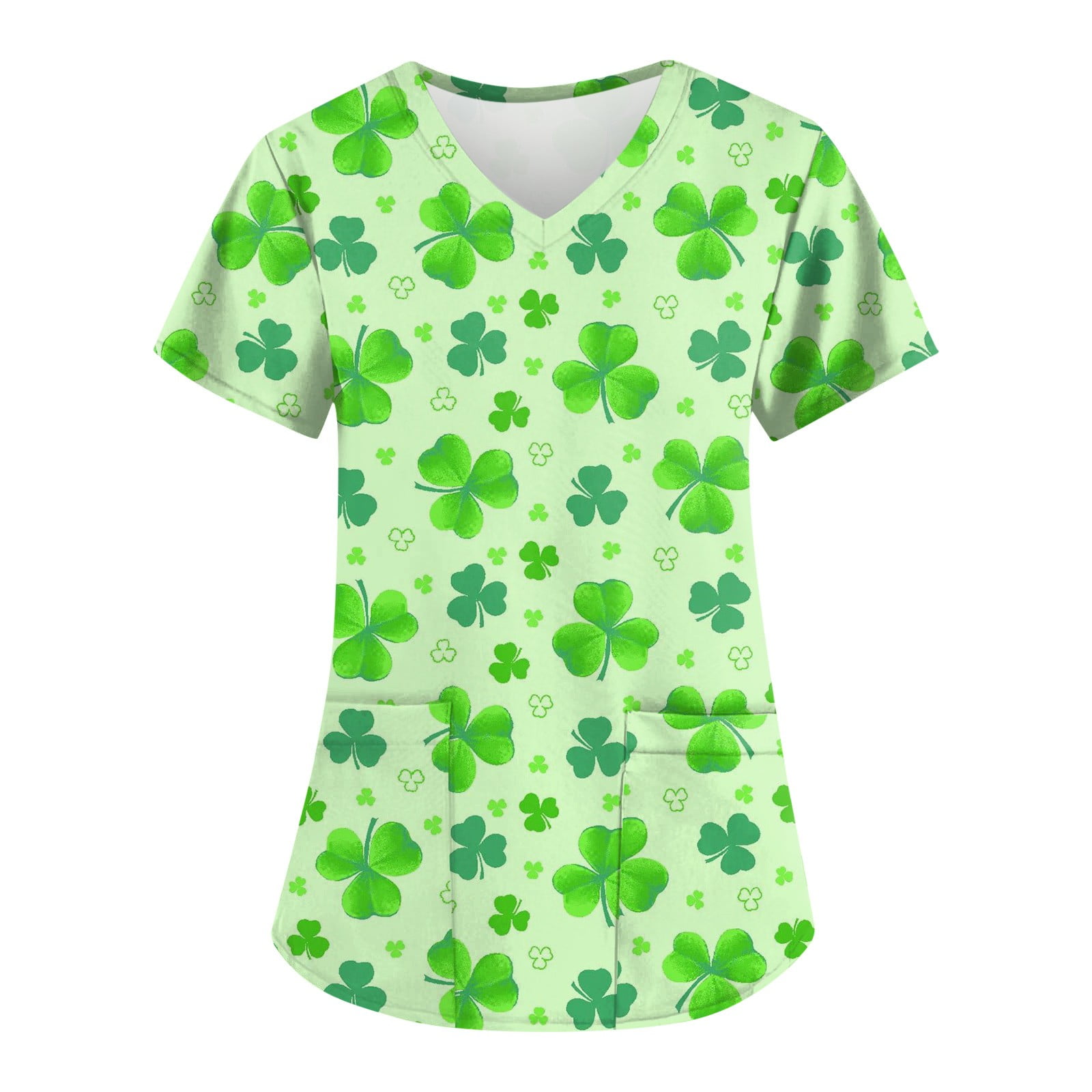 Work Scrubs Clothes for Women Saint Patrick Day Print Ydkzymd Uniform