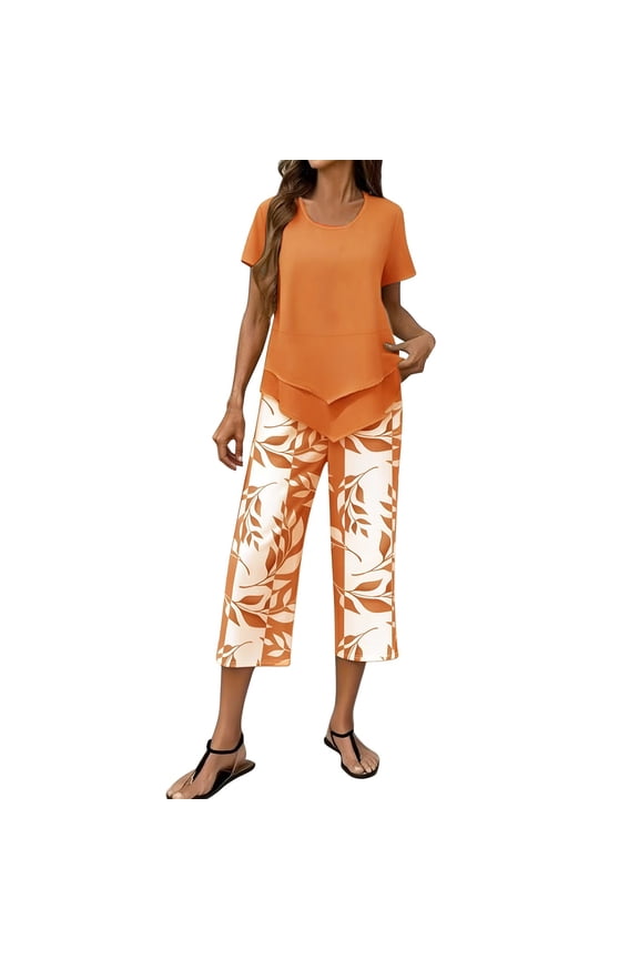 Work Sets For Women Dressy Casual Sets Womens Two Piece Sets Beach Travel Set Trouser Pants Suits Summer Work Outfits For Women Work Sets For Women Vacation Clothes