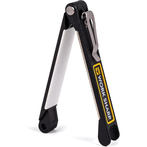 Work Sharp Folding Field Sharpener for Knives and Tools - Compact Portable Knife Edge Maintenance Gear For Tradesmen Craftsmen & Outdoor Professionals