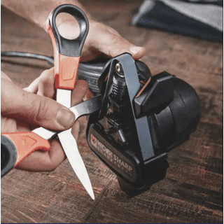 LIGHTSMAX Black 3 Stage Kitchen Knife Scissor Blade Cutter Tool Sharpener Preparation