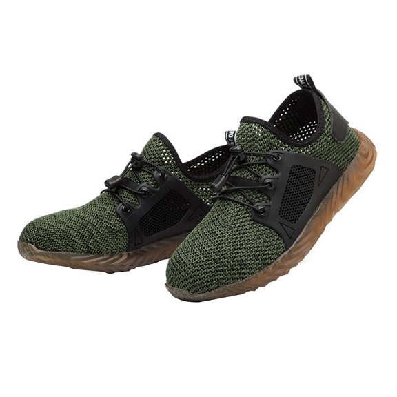 Work Shoes Men's Lightweight Steel Toe Shoes Sporty Wide Feet Non-Slip Safety Shoes 5.5-11.5