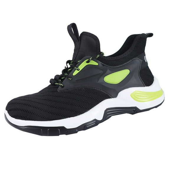 Work Shoes Men's Safety Shoes Breathable Slip Resistant Steel Toe Shoes Lightweight Comfortable EU 36-46