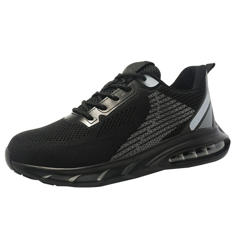 Work Shoes Men s Safety Shoes Lightweight Steel Toe Cap Shoes Air Cushioning Breathable Non Slip 5.5 10.5 Walmart