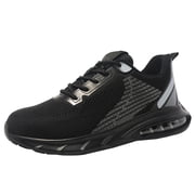 Work Shoes Mens Safety Shoes Lightweight Steel Toe Cap Shoes Air Cushioning Breathable Non-Slip 5.5-10.5