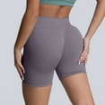 thumbnail image 1 of Work Out Shorts Women,Womens Shorts Athletic,Work Out Shorts Gym for Women,OHGOD Women's Solid-Color Seamless Yoga Shorts, Butt-Lifting Design, Soft, Stretchy, Ideal for Running & Gym - BR - XL, 1 of 4