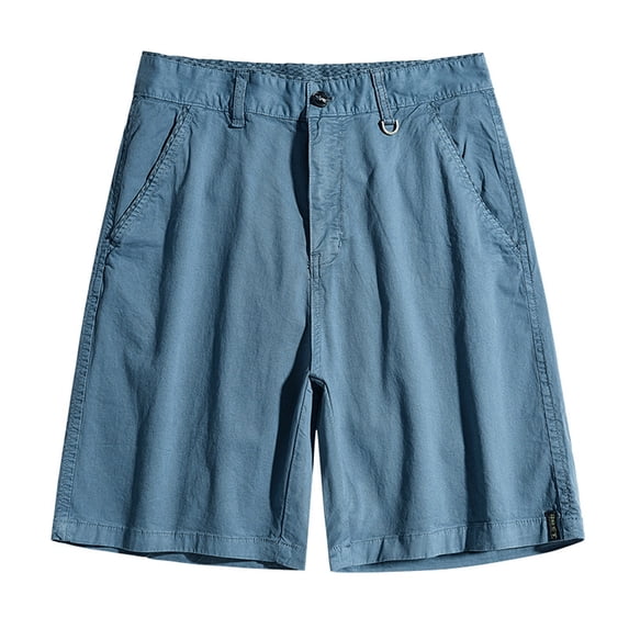 Men Shorts Cargo Shorts Running Shorts Multiple Utility Pockets Elastic Waist Cotton Hiking Shorts Casual Shorts for Men Dark Blue M