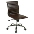 thumbnail image 1 of Work Smart FL3830C-U11 WorkSmart Thick Padded White Faux Leather Seat and Back with Built-in Lumbar Support, 1 of 1