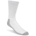 thumbnail image 1 of Work Socks, White & Gray, Men's Medium, 3 PK., Wigwam, S1221-44H-MD, 1 of 4