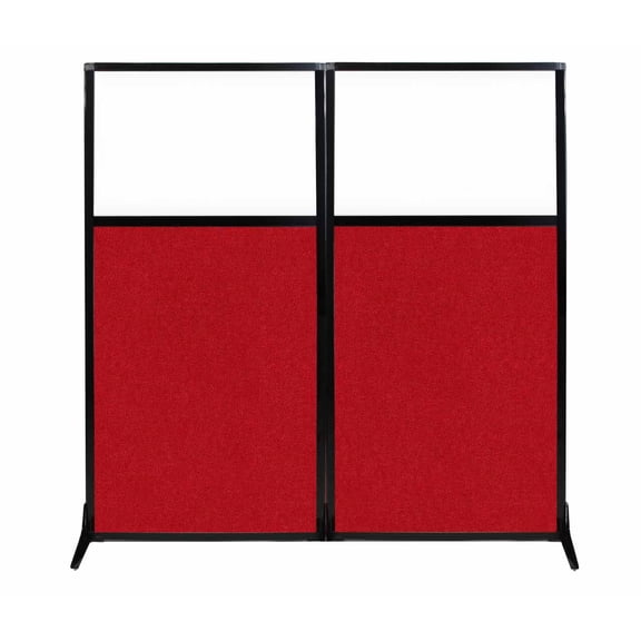 Work Station Screen - W/ Window - Fabric