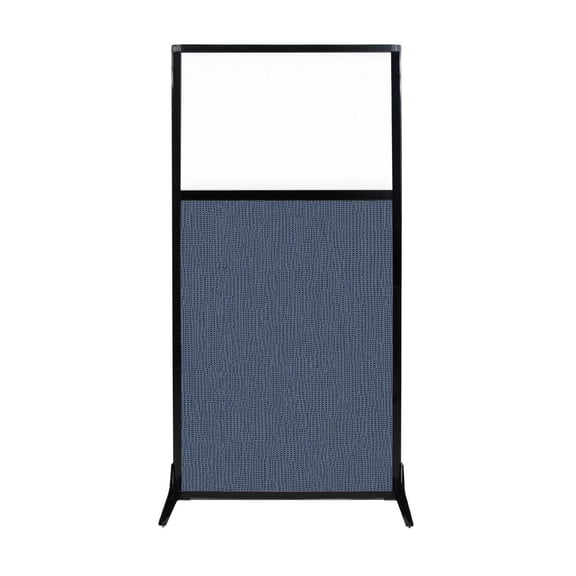 Work Station Screen - W/ Window - Fabric