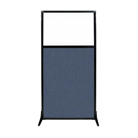 Work Station Screen - W/ Window - Fabric