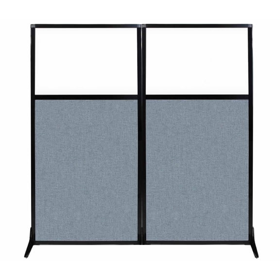 Work Station Screen - W/ Window - Fabric