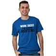 thumbnail image 1 of Work Sucks Going Hunting Funny Plus Size Crewneck Graphic Tee Shirt Brisco Brands 3X, 1 of 5