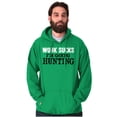 thumbnail image 1 of Work Sucks Going Hunting Funny Unisex Plus Fleece Graphic Hoodie Brisco Brands 4X, 1 of 5