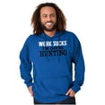 thumbnail image 1 of Work Sucks Going Hunting Funny Unisex Plus Fleece Graphic Hoodie Brisco Brands 5X, 1 of 5