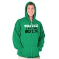 thumbnail image 1 of Work Sucks Going Hunting Funny Zip Up Hoodie Men's Women's Brisco Brands M, 1 of 6