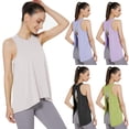 thumbnail image 1 of Work Out Tank Tops for Women Sleeveless Athletic Tank Tops Scoop Neck Basic Undershirt Workout Sports Shirts Lightweight Racerback Breathable Tee (Green,M), 1 of 5