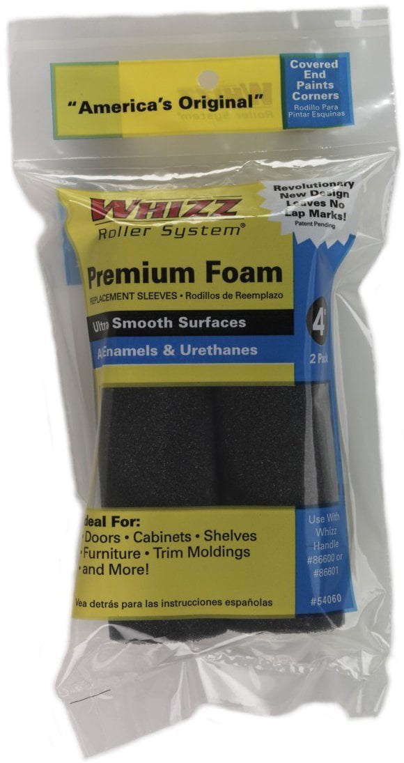 Work Tools International 54060 4Inch Whizz Premium Foam Paint Roller