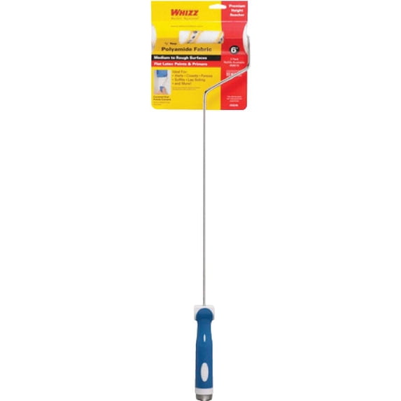 Whizz 6 In. x 1/2 In. Medium To Rough Paint Roller Cover & Frame 54246