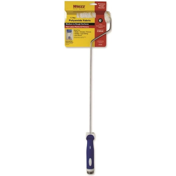Whizz 6 In. x 1/2 In. Medium To Rough Paint Roller Cover & Frame 54246