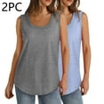 thumbnail image 1 of Work Tops for Women Business Casual Summer Sleeveless Tops Womens Tops Casual Cute Solid Tops for Women Plus Size Tee Shirts, 1 of 9