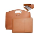 thumbnail image 1 of Work Tote Bags for Women 16.5X12.6X2.4 Inch - Laptop Tote Bag - Large PU Leather Office Purse Computer Briefcase （Brown）, 1 of 9